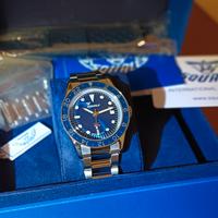 Squale sub-39 GMT vintage blue bracelet 