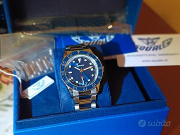 Squale sub-39 GMT vintage blue bracelet 