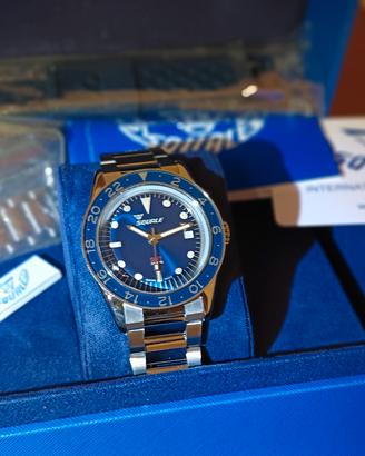 Squale sub-39 GMT vintage blue bracelet 