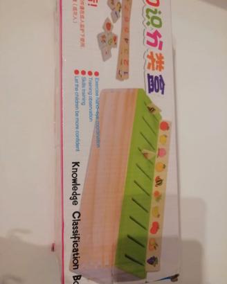 Gioco Box categorie con tesserine in legno 