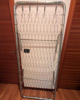 Rete letto singolo 190x80 gambe pieghevoli 