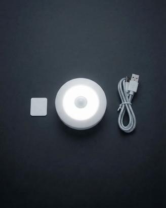 Luce Notturna LED Rotonda con Sensore