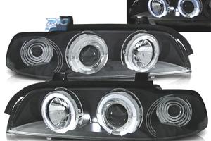 FARI BMW E39 95-00 ANGEL EYES LED FONDO NERO