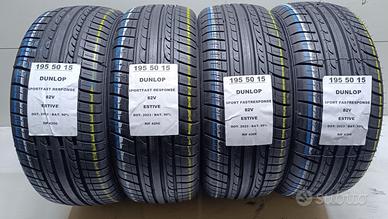 4 GOMME 195 50 15 DUNLOP RIF4256