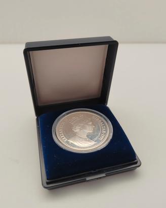 Moneta in  argento da  25 Pounds di Gibilterra  