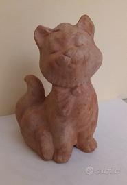 gatto in terracotta