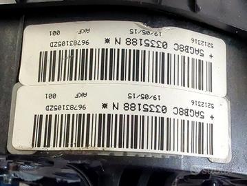 9807568180 KIT AIRBAG PEUGEOT 308 SW 1.6 D 88KW 5P