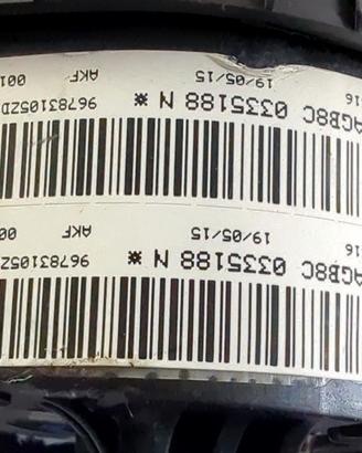 9807568180 KIT AIRBAG PEUGEOT 308 SW 1.6 D 88KW 5P