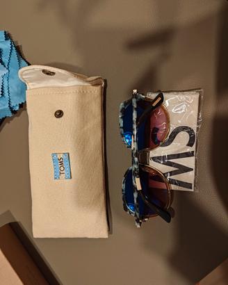 occhiali da sole TOMS lottie azzurri