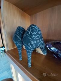 scarpe donna decolté blu