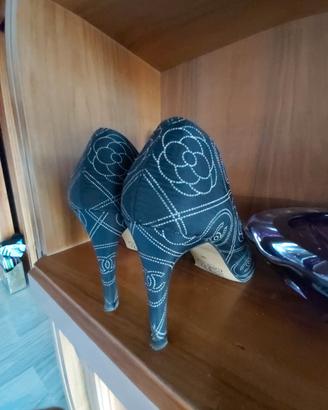 scarpe donna decolté blu