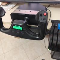 Saitek pro flight yoke joystick cloche aereo
