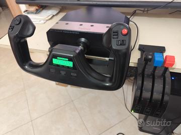 Saitek pro flight yoke joystick cloche aereo