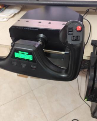 Saitek pro flight yoke joystick cloche aereo