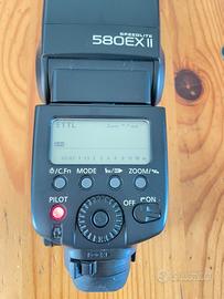 Flash Canon Speedlite 580EX II con custodia