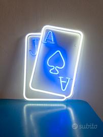Lampada neon blackjack