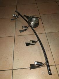 Lampadario a travetto con 4 lampadine