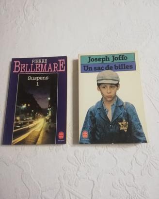 2 libri francesi Un Sac de Billes e Suspence 1