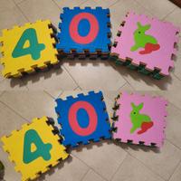 Tappeto puzzle per bambini 39 pezzi con lettere
