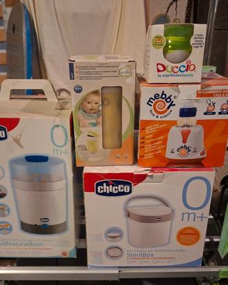 sterilizzatori Chicco, scalda biberon, contenitori