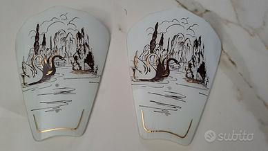 Coppia di vetri per appliques