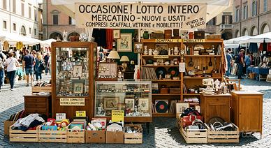 Lotto di articoli per mercatini