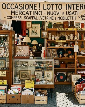 Lotto di articoli per mercatini
