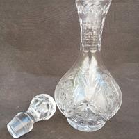 antica bottiglia cristallo di Boemia