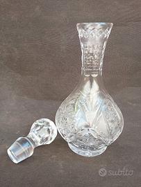 antica bottiglia cristallo di Boemia