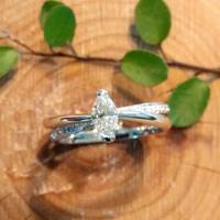 Anello solitario ReCarlo marquise