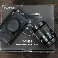 Fujifilm x-e1 xe1 nera Kit con Fuji 18-55mm F2,8-4