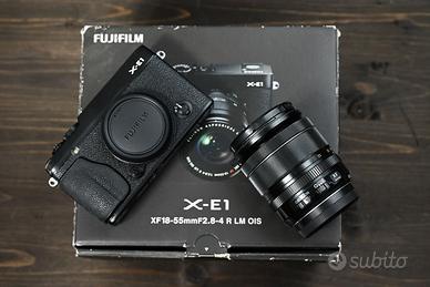 Fujifilm x-e1 xe1 nera Kit con Fuji 18-55mm F2,8-4