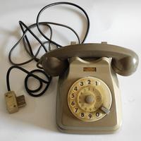 Telefono da tavolo a disco vintage sip anni 60/70