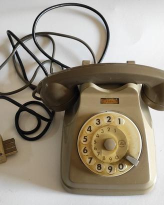 Telefono da tavolo a disco vintage sip anni 60/70