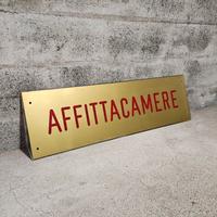 tabella vintage affittacamere anni 70