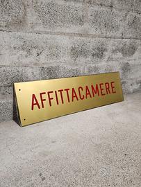 tabella vintage affittacamere anni 70