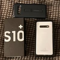 Samsung Galaxy S10 Plus 128 GB Prisma White+cover