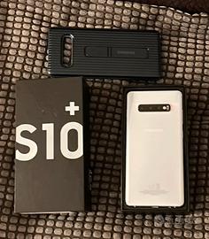 Samsung Galaxy S10 Plus 128 GB Prisma White+cover
