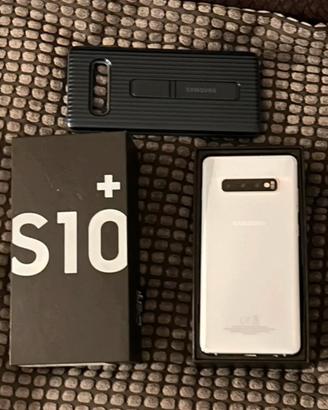 Samsung Galaxy S10 Plus 128 GB Prisma White+cover