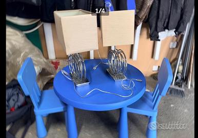 coppia di lampade da tavolo