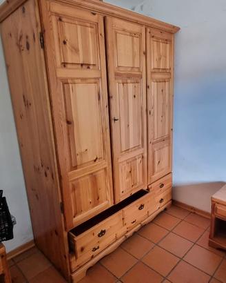 mobili per camera in legno di pino