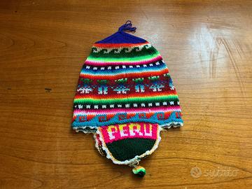 Cappello Chullo Peruviano in Lana