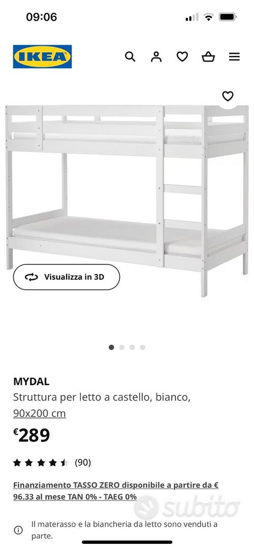 ÅFJÄLL materasso in schiuma, rigido/bianco, 90x200 cm - IKEA Italia