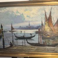 Dipinto  olio su tela de pittore Claudio Simonetti