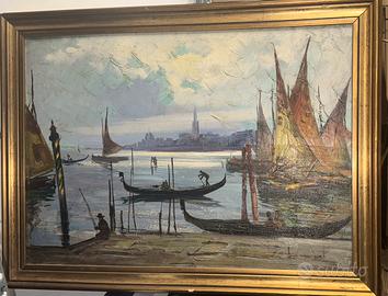 Dipinto  olio su tela de pittore Claudio Simonetti