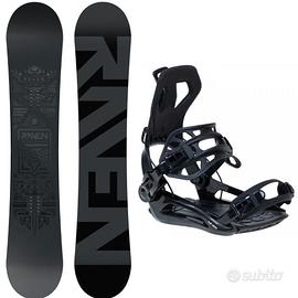SET SNOWBOARD 159W E ATTACCHI FASTEC SP  XL