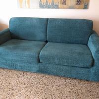 Divano letto Poltrone Sofà + pouf contenitore