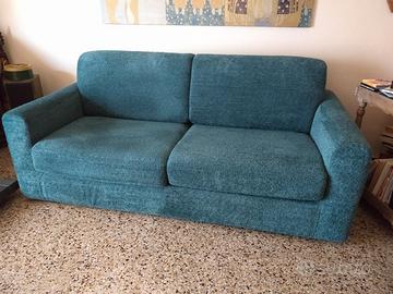 Divano letto Poltrone Sofà + pouf contenitore