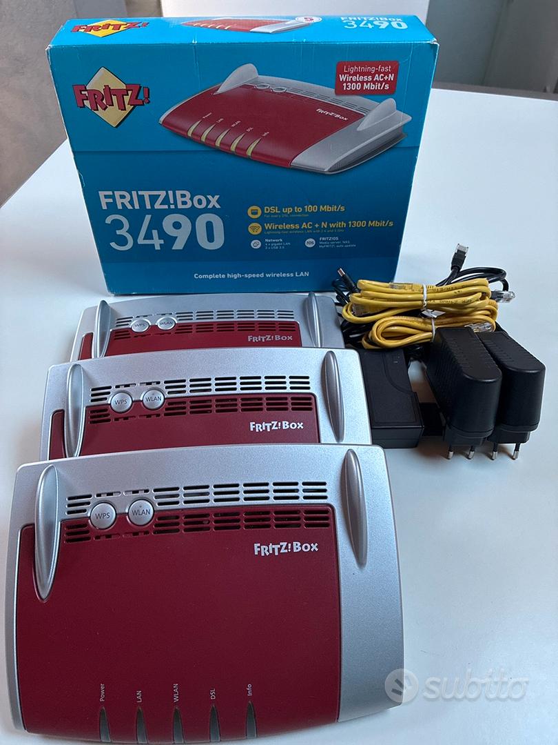 3 modem router AVM FRITZ!Box 3490 - rete Mesh_RJ45 - Informatica In ...