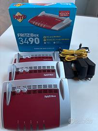 3 modem router AVM FRITZ!Box 3490 - rete Mesh_RJ45